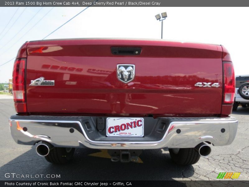 Deep Cherry Red Pearl / Black/Diesel Gray 2013 Ram 1500 Big Horn Crew Cab 4x4