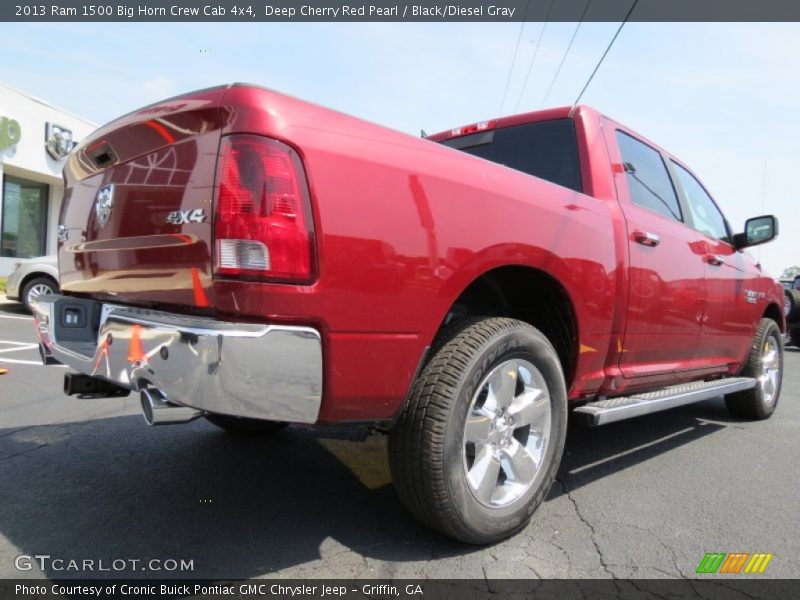 Deep Cherry Red Pearl / Black/Diesel Gray 2013 Ram 1500 Big Horn Crew Cab 4x4