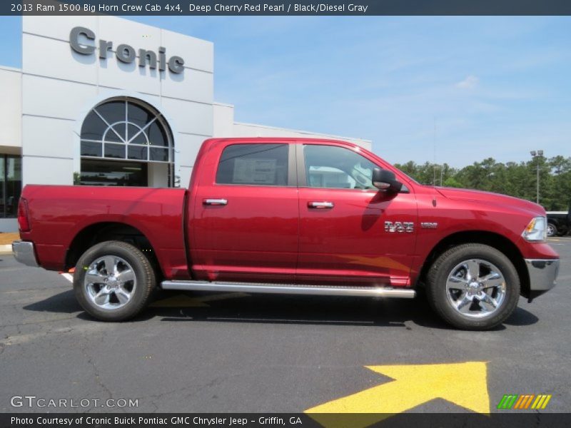 Deep Cherry Red Pearl / Black/Diesel Gray 2013 Ram 1500 Big Horn Crew Cab 4x4