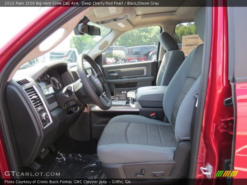 Deep Cherry Red Pearl / Black/Diesel Gray 2013 Ram 1500 Big Horn Crew Cab 4x4