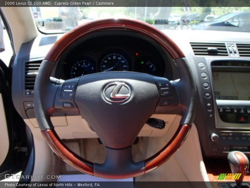 Cypress Green Pearl / Cashmere 2006 Lexus GS 300 AWD
