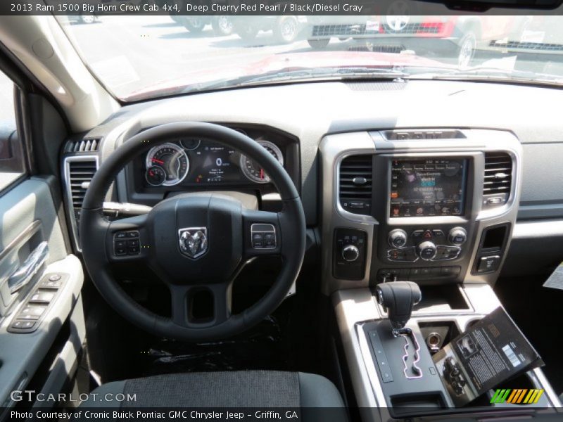 Deep Cherry Red Pearl / Black/Diesel Gray 2013 Ram 1500 Big Horn Crew Cab 4x4