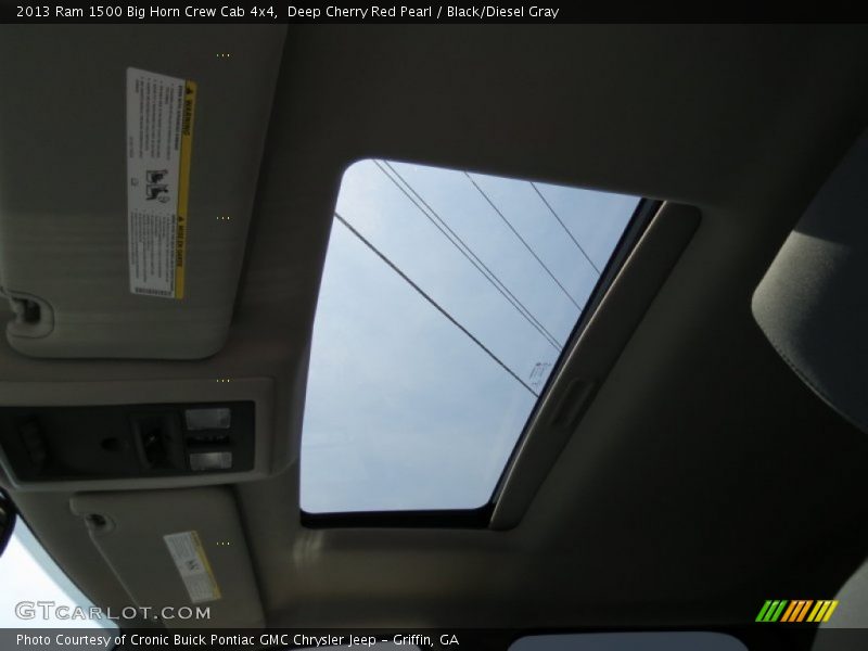 Deep Cherry Red Pearl / Black/Diesel Gray 2013 Ram 1500 Big Horn Crew Cab 4x4