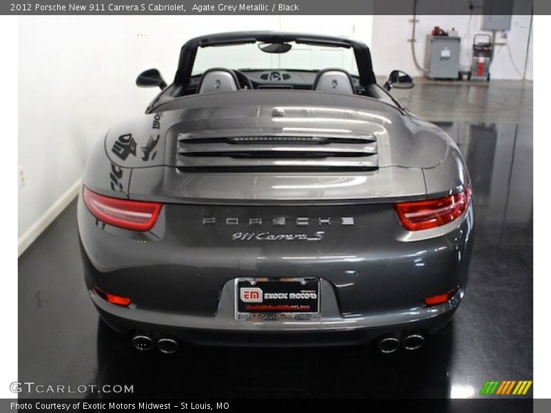 Agate Grey Metallic / Black 2012 Porsche New 911 Carrera S Cabriolet