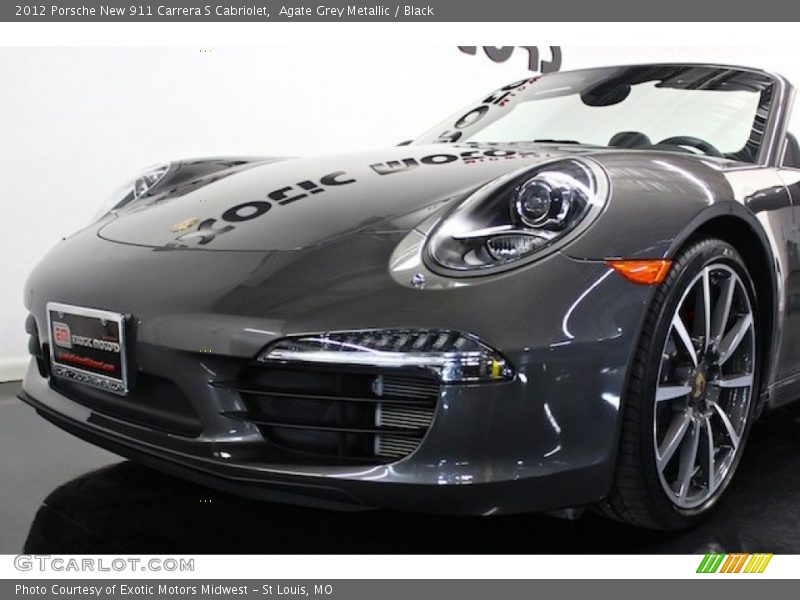 Agate Grey Metallic / Black 2012 Porsche New 911 Carrera S Cabriolet