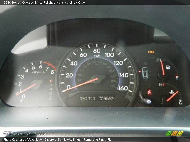 Polished Metal Metallic / Gray 2010 Honda Odyssey EX-L