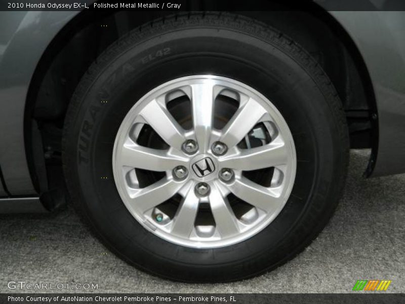 Polished Metal Metallic / Gray 2010 Honda Odyssey EX-L
