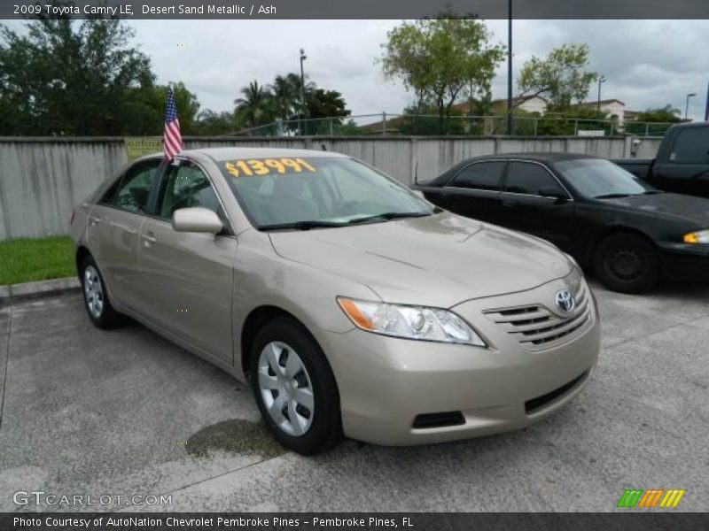 Desert Sand Metallic / Ash 2009 Toyota Camry LE