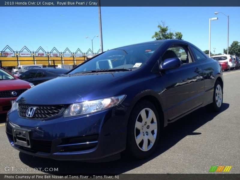 Royal Blue Pearl / Gray 2010 Honda Civic LX Coupe