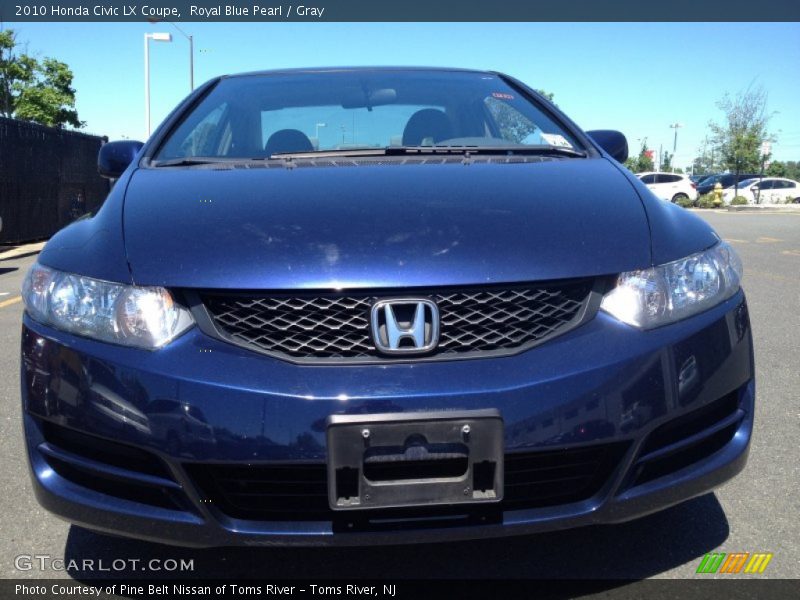 Royal Blue Pearl / Gray 2010 Honda Civic LX Coupe