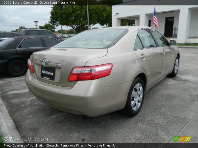 Desert Sand Metallic / Ash 2009 Toyota Camry LE