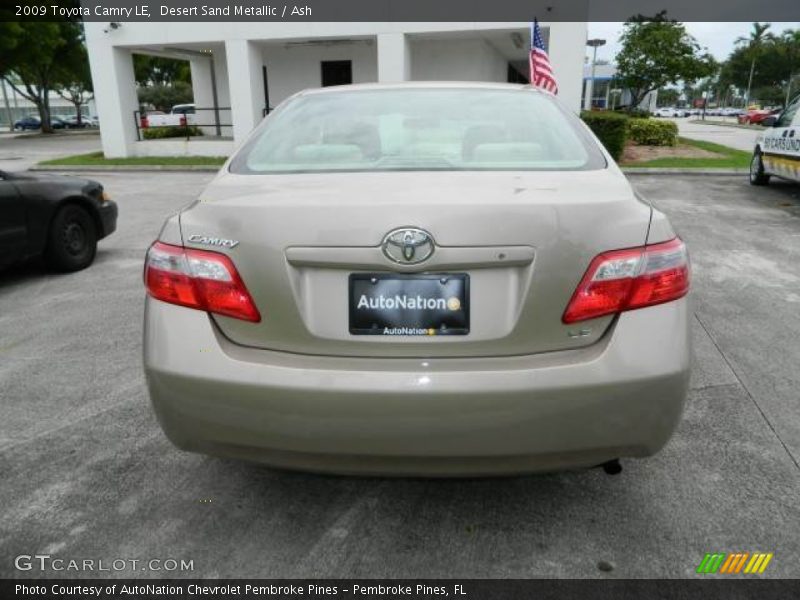 Desert Sand Metallic / Ash 2009 Toyota Camry LE
