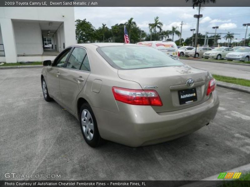 Desert Sand Metallic / Ash 2009 Toyota Camry LE