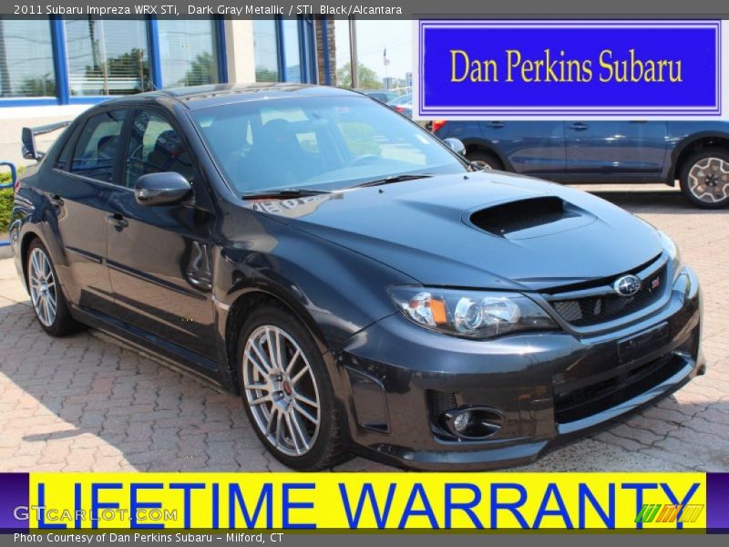 Dark Gray Metallic / STI  Black/Alcantara 2011 Subaru Impreza WRX STi