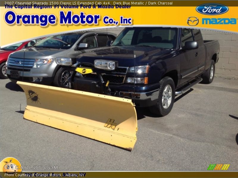 Dark Blue Metallic / Dark Charcoal 2007 Chevrolet Silverado 1500 Classic LS Extended Cab 4x4