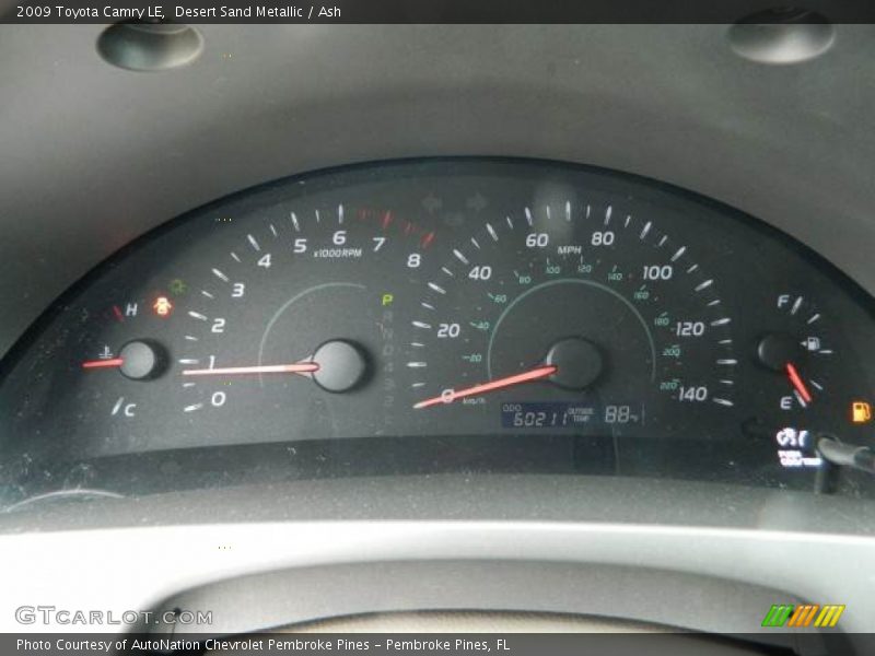 Desert Sand Metallic / Ash 2009 Toyota Camry LE