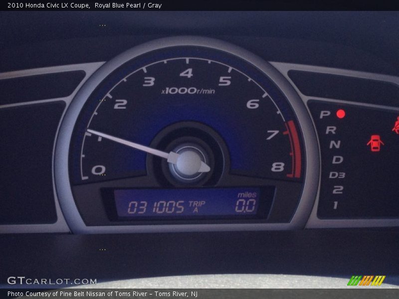 Royal Blue Pearl / Gray 2010 Honda Civic LX Coupe