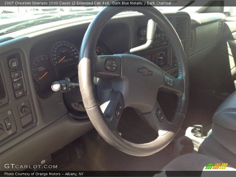 Dark Blue Metallic / Dark Charcoal 2007 Chevrolet Silverado 1500 Classic LS Extended Cab 4x4