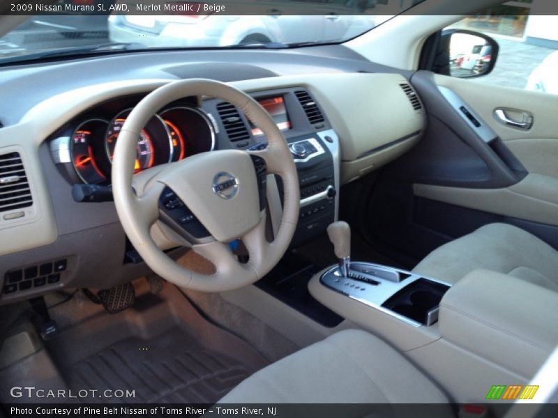 Merlot Metallic / Beige 2009 Nissan Murano SL AWD