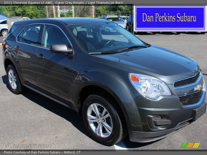 Cyber Gray Metallic / Light Titanium/Jet Black 2011 Chevrolet Equinox LS AWD