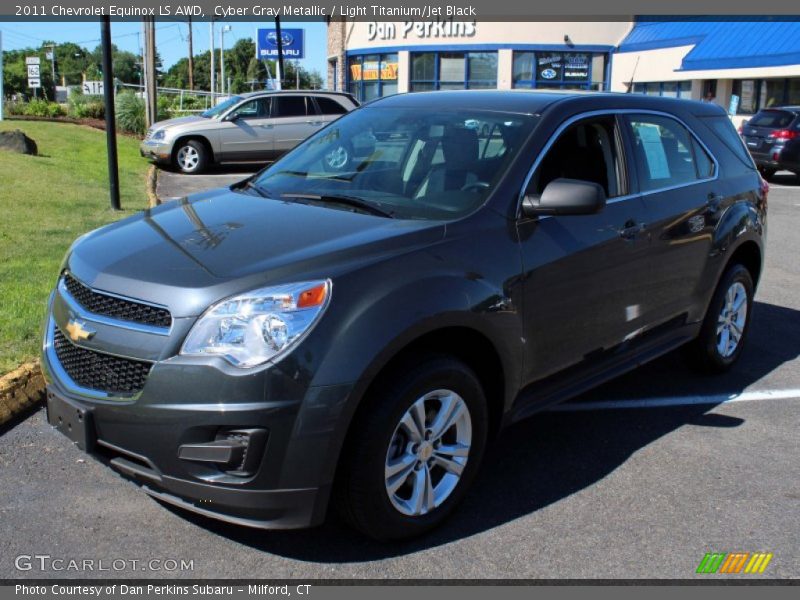 Cyber Gray Metallic / Light Titanium/Jet Black 2011 Chevrolet Equinox LS AWD