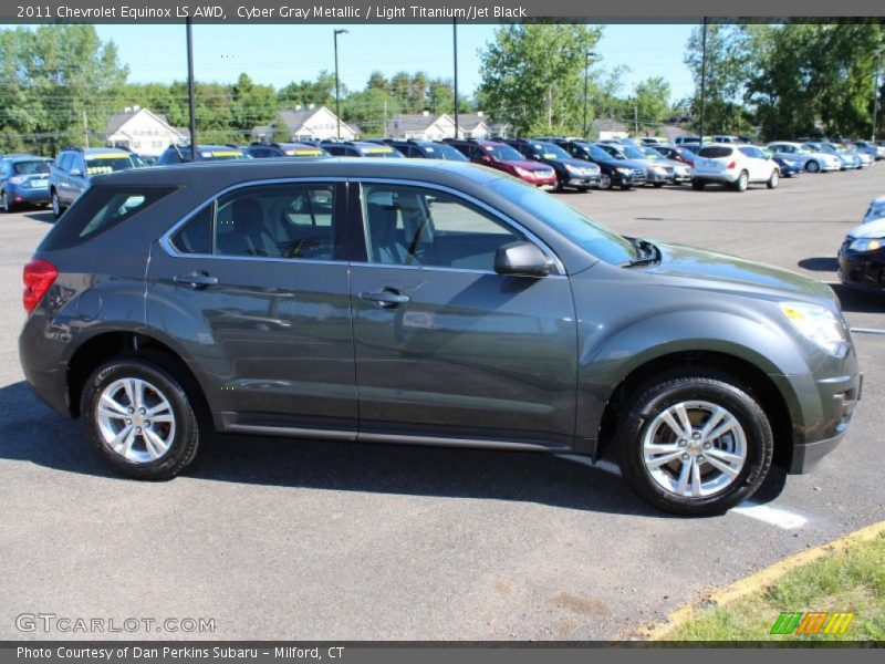 Cyber Gray Metallic / Light Titanium/Jet Black 2011 Chevrolet Equinox LS AWD