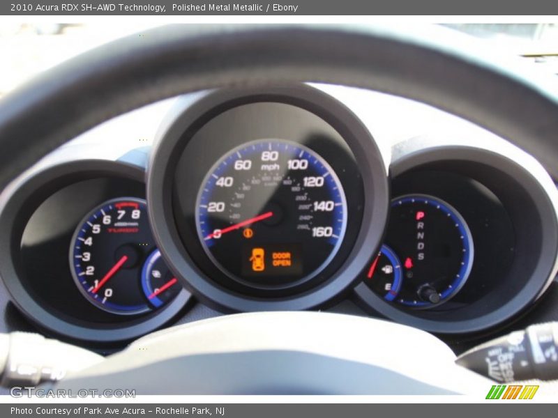 Polished Metal Metallic / Ebony 2010 Acura RDX SH-AWD Technology