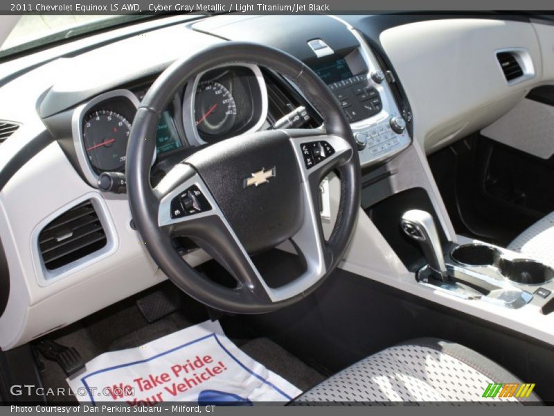 Cyber Gray Metallic / Light Titanium/Jet Black 2011 Chevrolet Equinox LS AWD