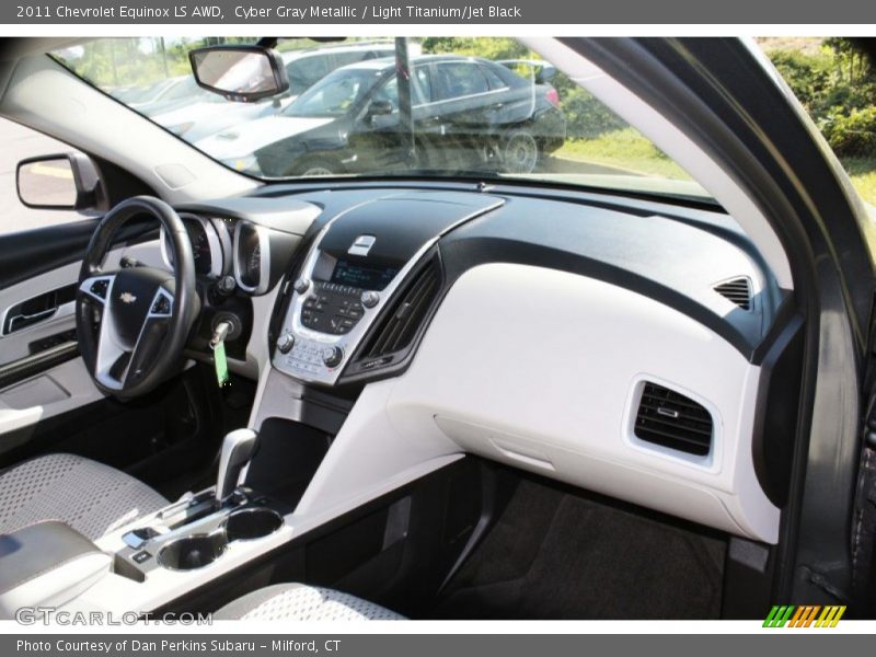 Cyber Gray Metallic / Light Titanium/Jet Black 2011 Chevrolet Equinox LS AWD