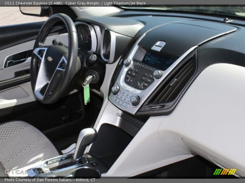 Cyber Gray Metallic / Light Titanium/Jet Black 2011 Chevrolet Equinox LS AWD
