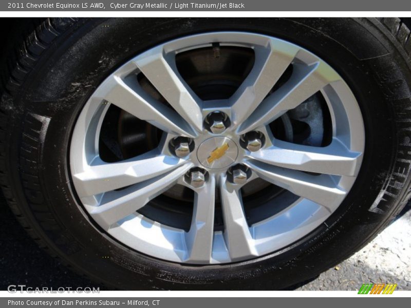 Cyber Gray Metallic / Light Titanium/Jet Black 2011 Chevrolet Equinox LS AWD