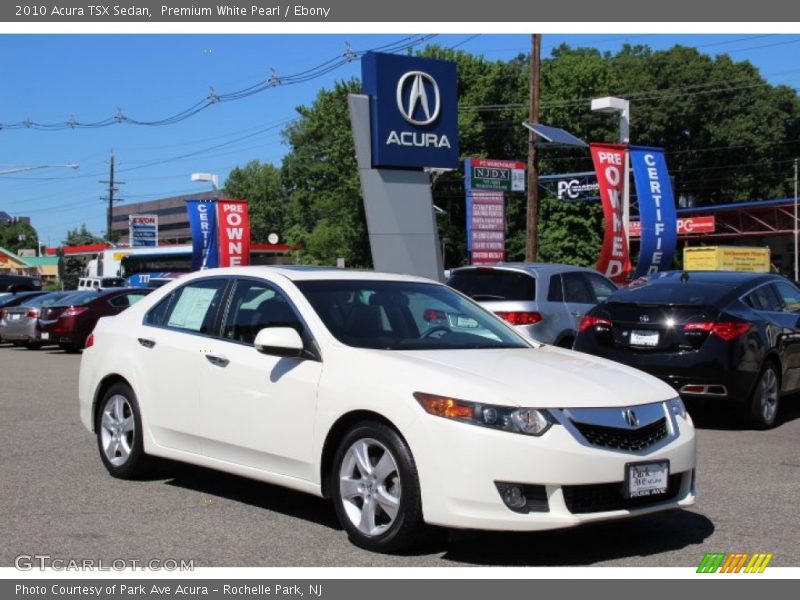 Premium White Pearl / Ebony 2010 Acura TSX Sedan