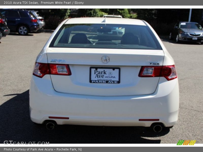 Premium White Pearl / Ebony 2010 Acura TSX Sedan