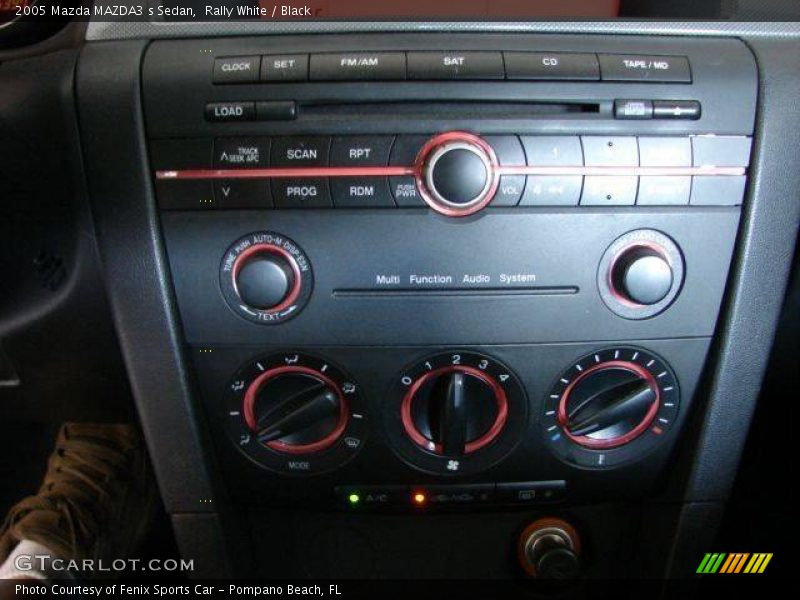Rally White / Black 2005 Mazda MAZDA3 s Sedan