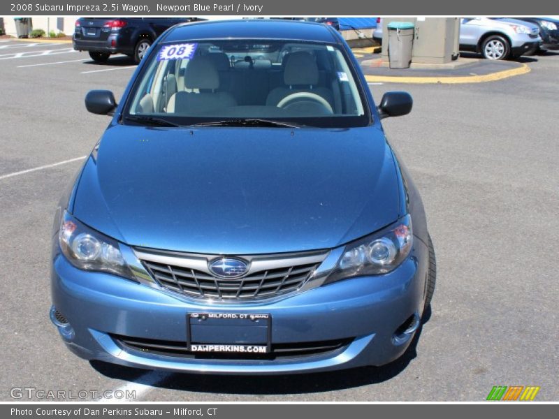 Newport Blue Pearl / Ivory 2008 Subaru Impreza 2.5i Wagon