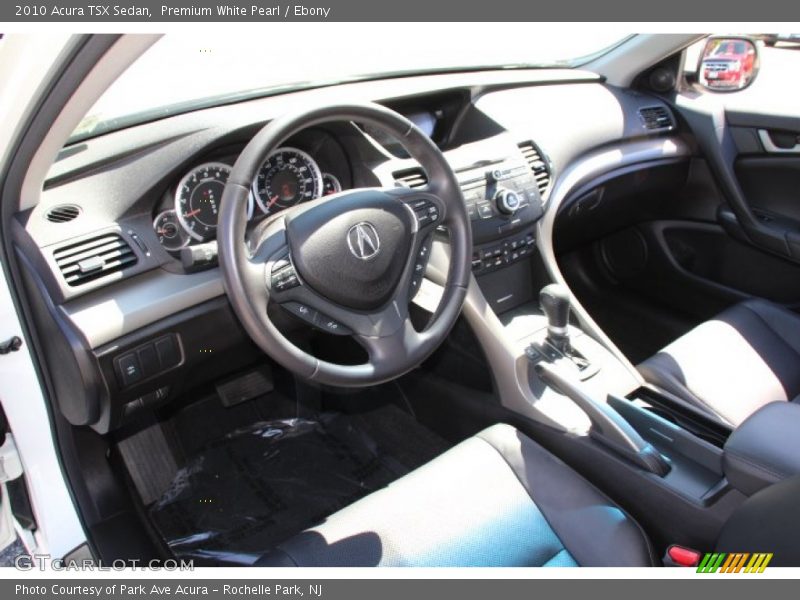 Premium White Pearl / Ebony 2010 Acura TSX Sedan