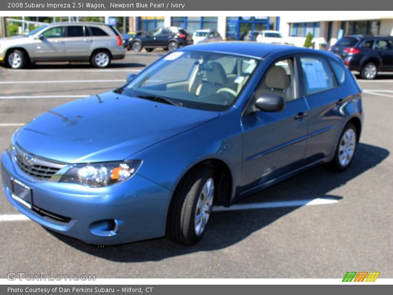 Newport Blue Pearl / Ivory 2008 Subaru Impreza 2.5i Wagon