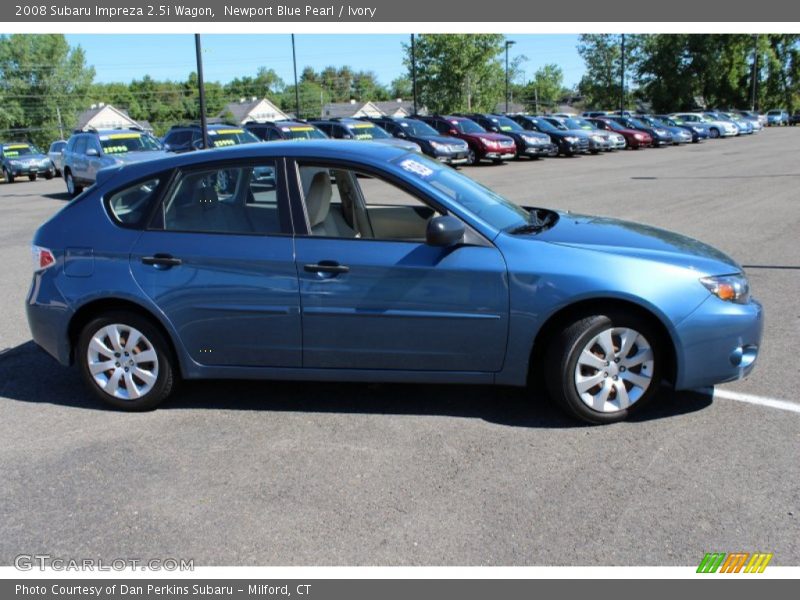 Newport Blue Pearl / Ivory 2008 Subaru Impreza 2.5i Wagon