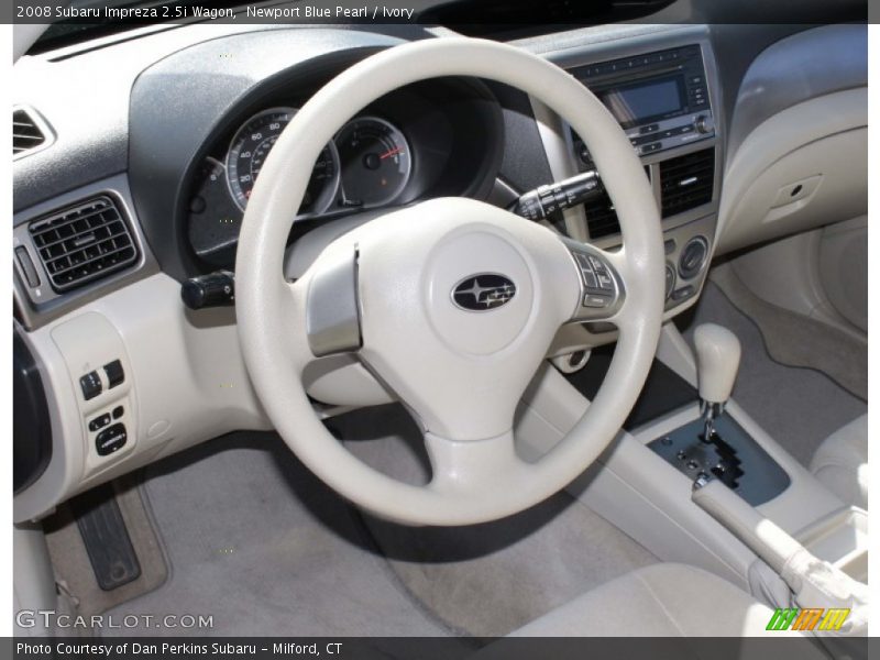 Newport Blue Pearl / Ivory 2008 Subaru Impreza 2.5i Wagon