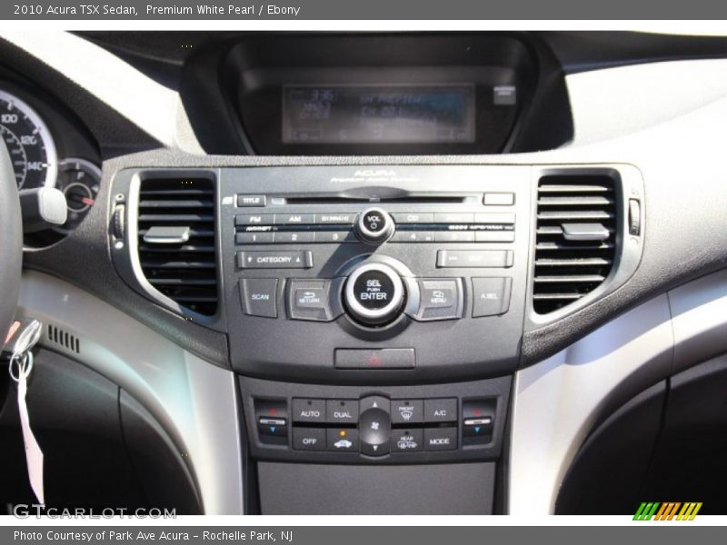 Premium White Pearl / Ebony 2010 Acura TSX Sedan