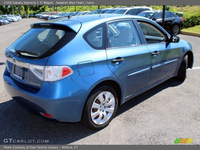 Newport Blue Pearl / Ivory 2008 Subaru Impreza 2.5i Wagon