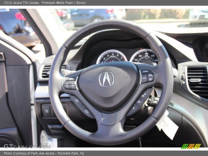 Premium White Pearl / Ebony 2010 Acura TSX Sedan