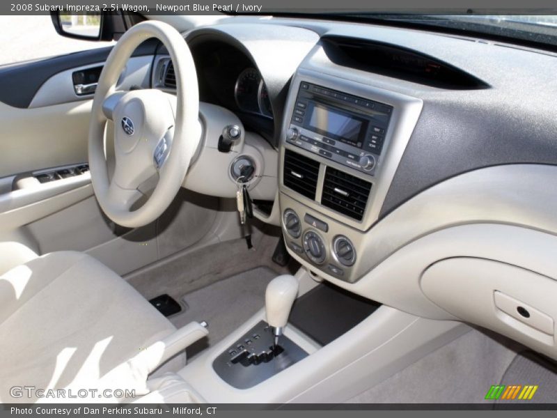 Newport Blue Pearl / Ivory 2008 Subaru Impreza 2.5i Wagon