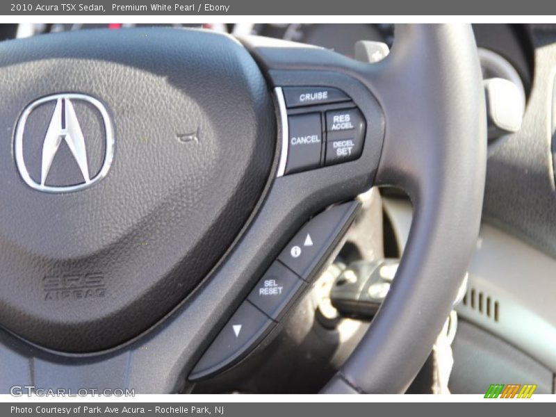 Premium White Pearl / Ebony 2010 Acura TSX Sedan