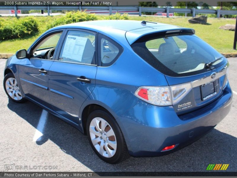 Newport Blue Pearl / Ivory 2008 Subaru Impreza 2.5i Wagon