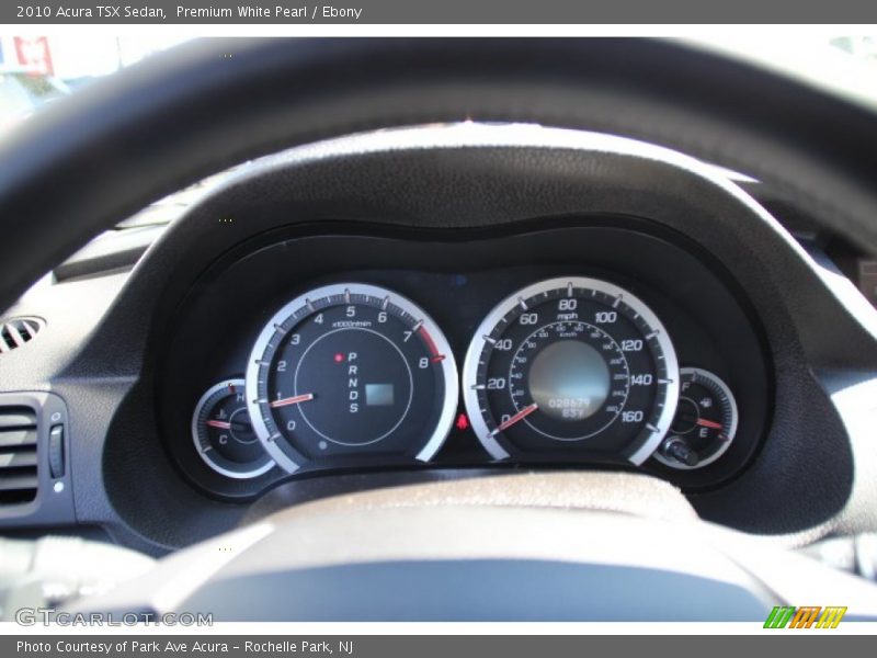 Premium White Pearl / Ebony 2010 Acura TSX Sedan