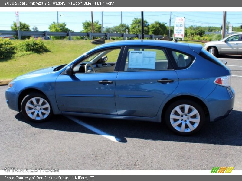 Newport Blue Pearl / Ivory 2008 Subaru Impreza 2.5i Wagon