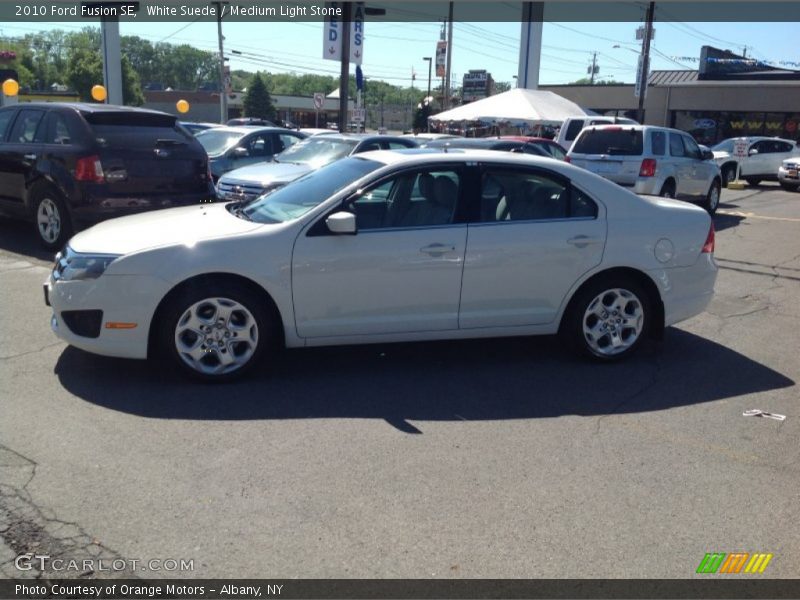 White Suede / Medium Light Stone 2010 Ford Fusion SE