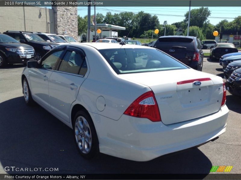 White Suede / Medium Light Stone 2010 Ford Fusion SE