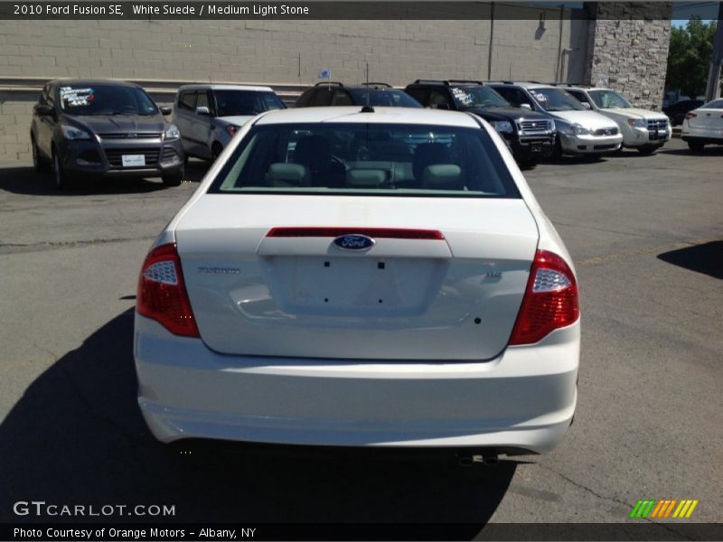 White Suede / Medium Light Stone 2010 Ford Fusion SE